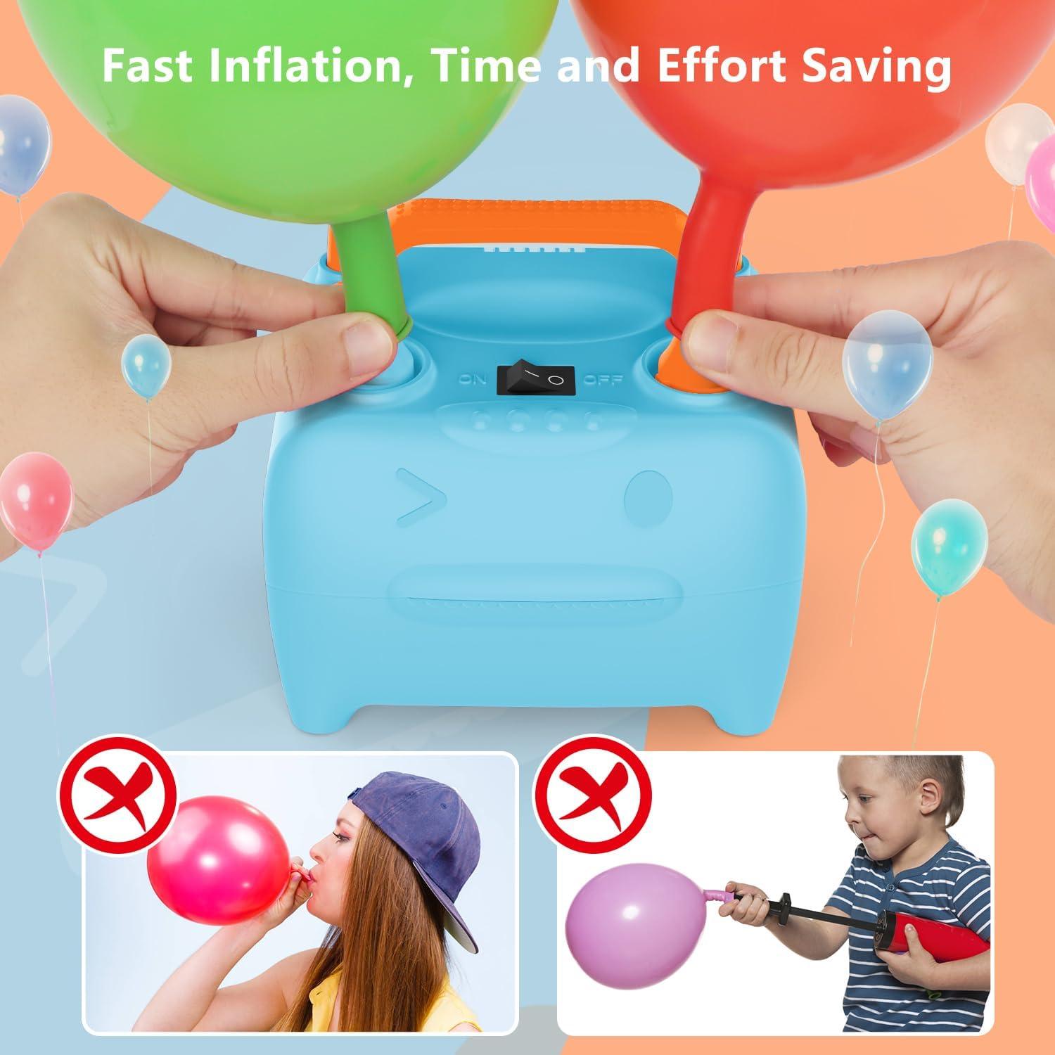 Bomba de Globo Eléctrica OWill CQB-A 600W Doble Boquilla