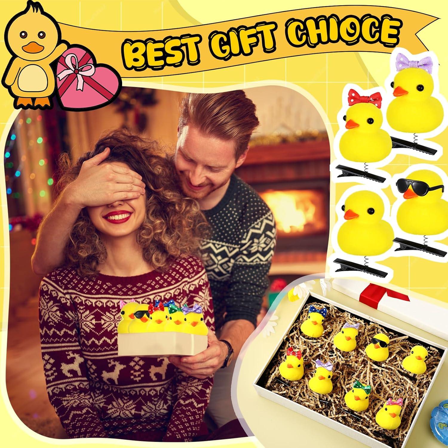 30 Clips para el Cabello de Pato Amarillo - Accesorios Divertidos