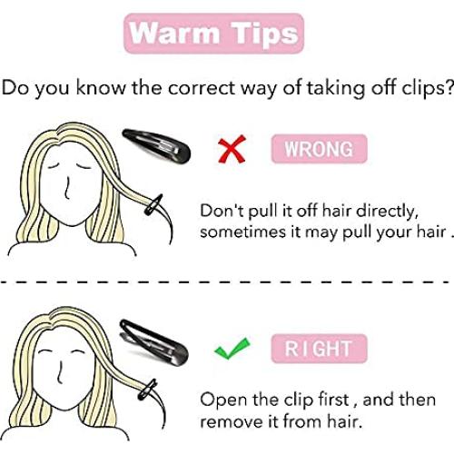 Clips para el cabello Dofash 5cm metálicos 12pcs (Rubio y Castaño)