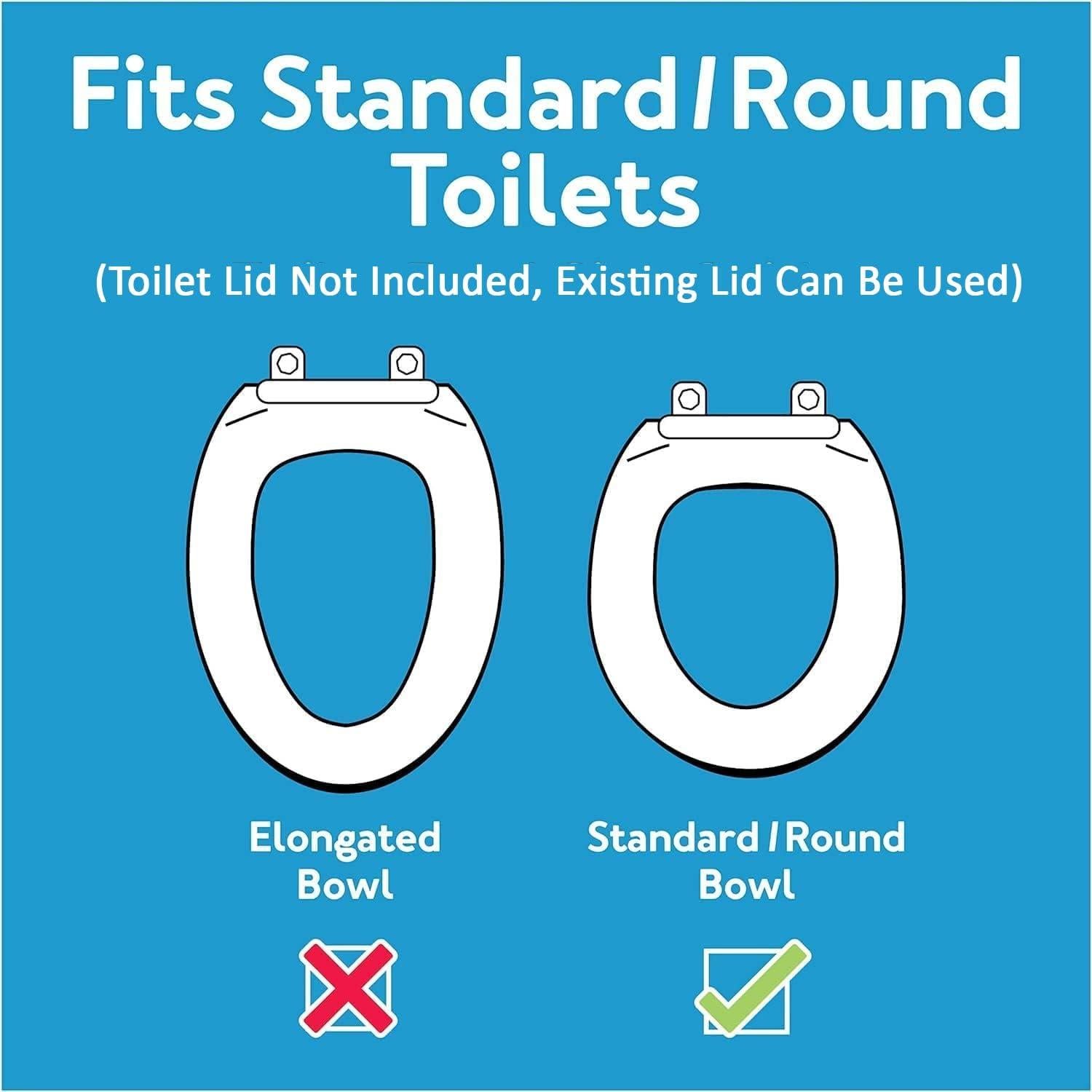 Elevador de Asiento de Inodoro Carex Redondo 8.9 cm 136 kg