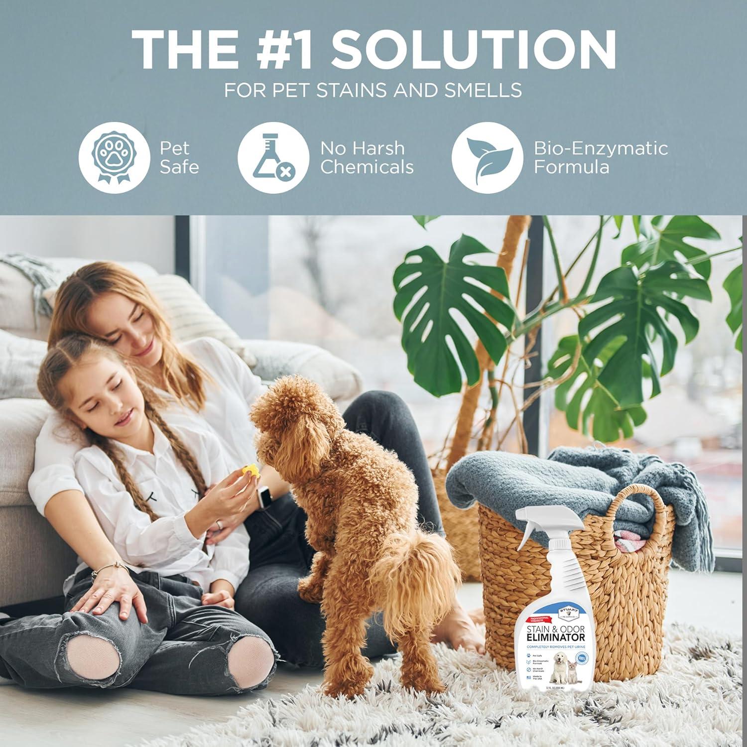 Eliminador de Manchas y Olores Enzimático Stuart 946 ml