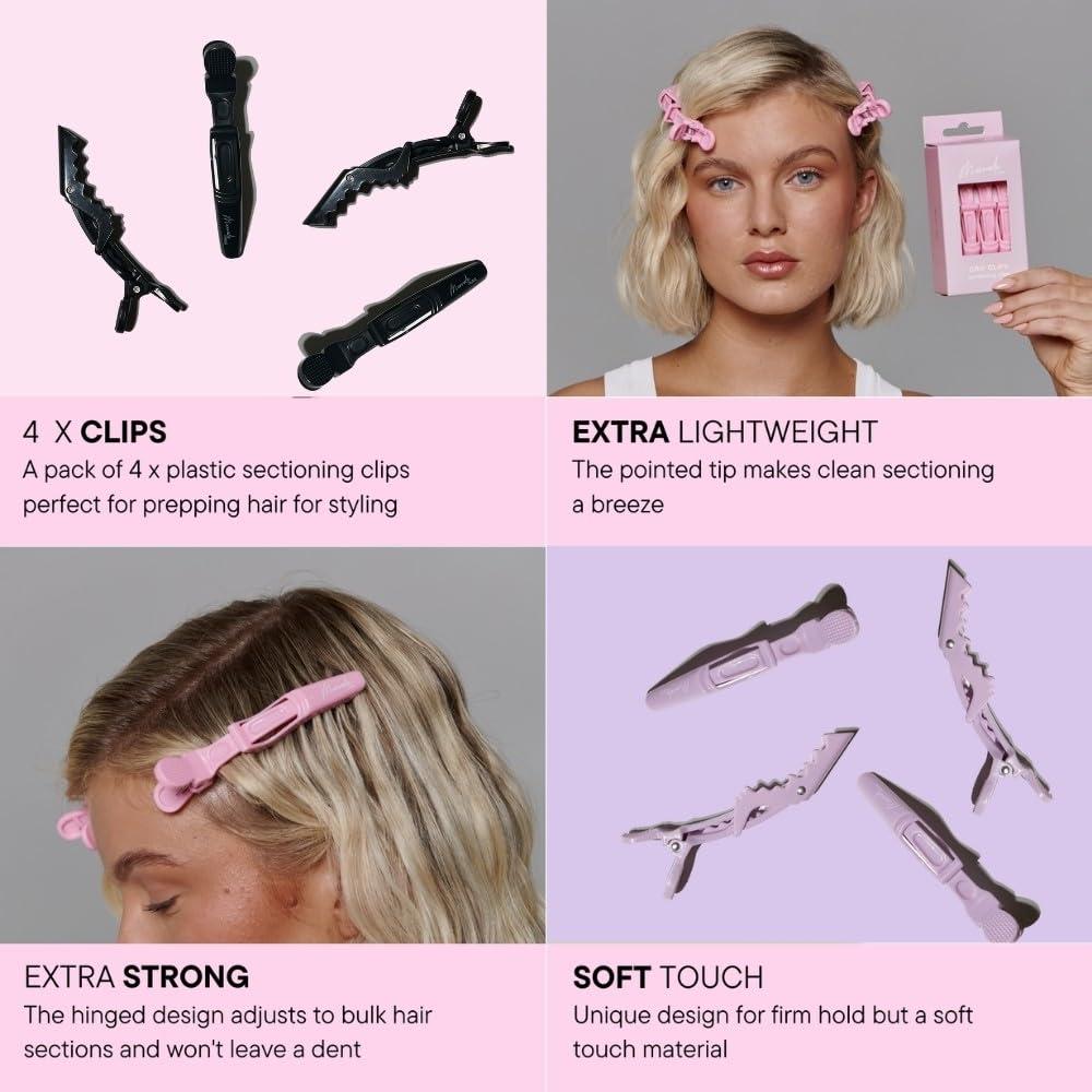 Clips de Seccionamiento Mermade Hair - Rosa, 12.9x7.7cm