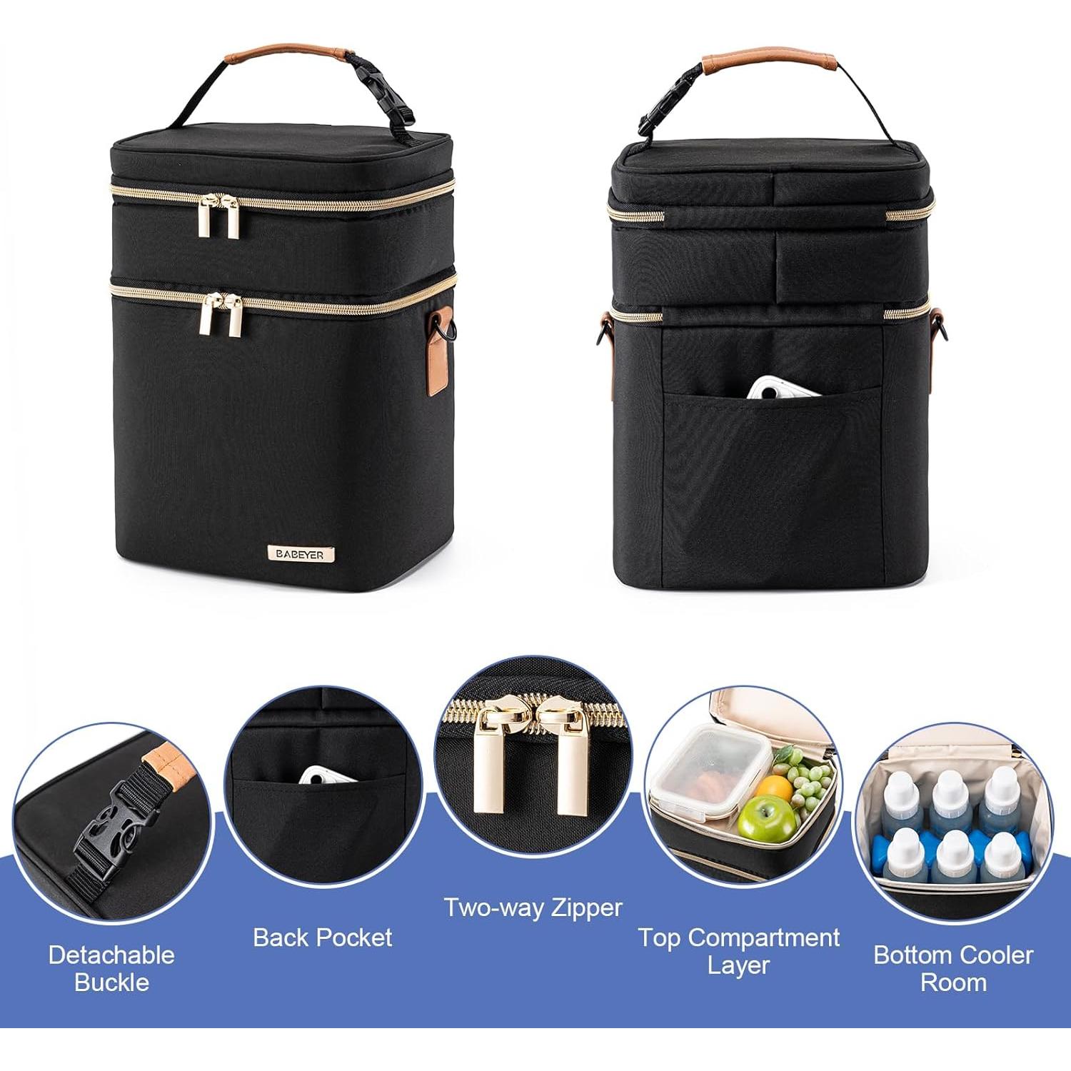 Bolsa de Enfriamiento de Leche Materna BABEYER 12L con Hielo