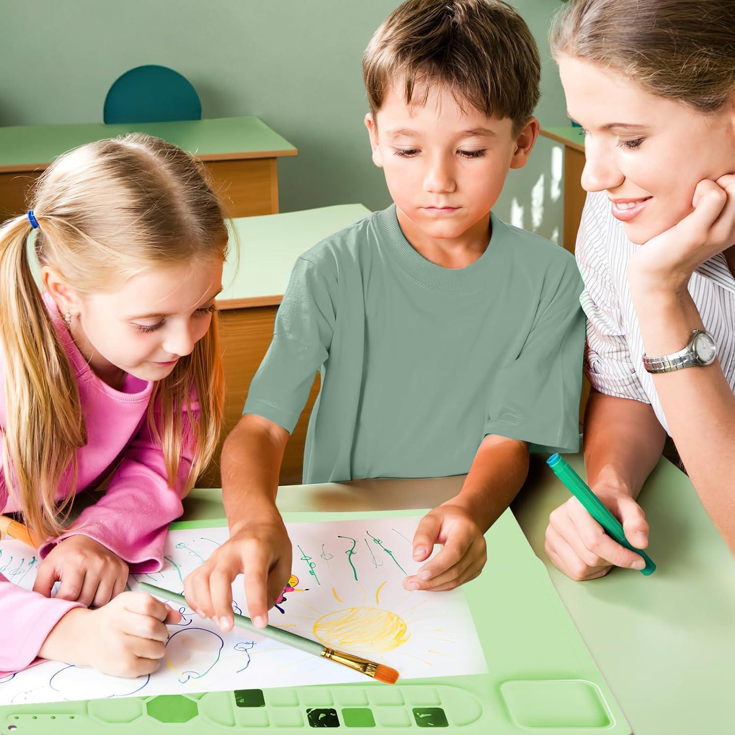 Alfombrilla de Pintura de Silicona RGBMIX 50.8x40.6cm Verde