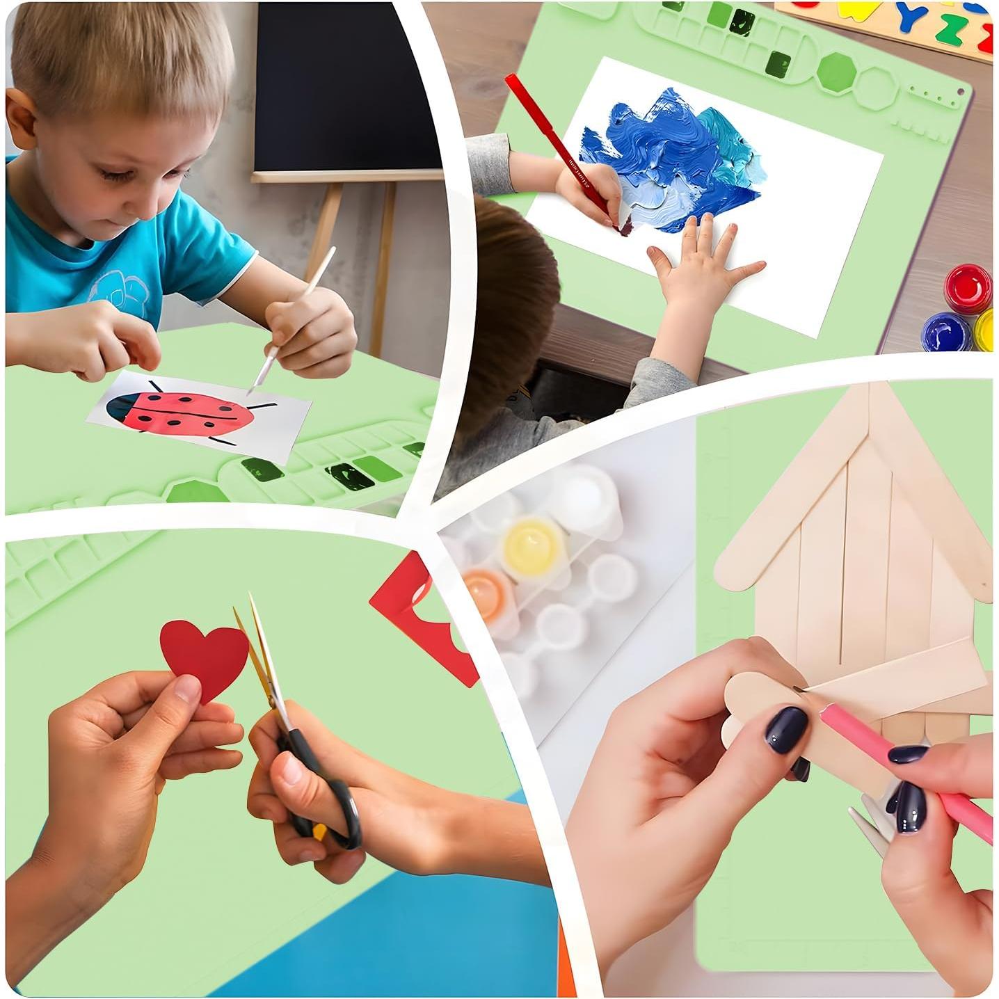 Alfombrilla de Pintura de Silicona RGBMIX 50.8x40.6cm Verde