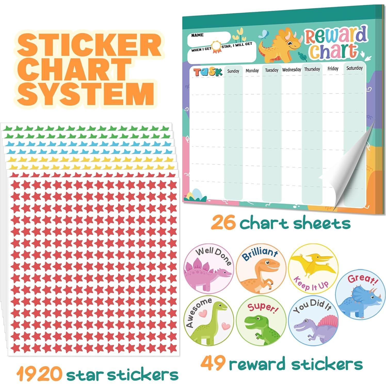 Tabla de Recompensas Magnética Yasest Dinosaurio 30x27 cm