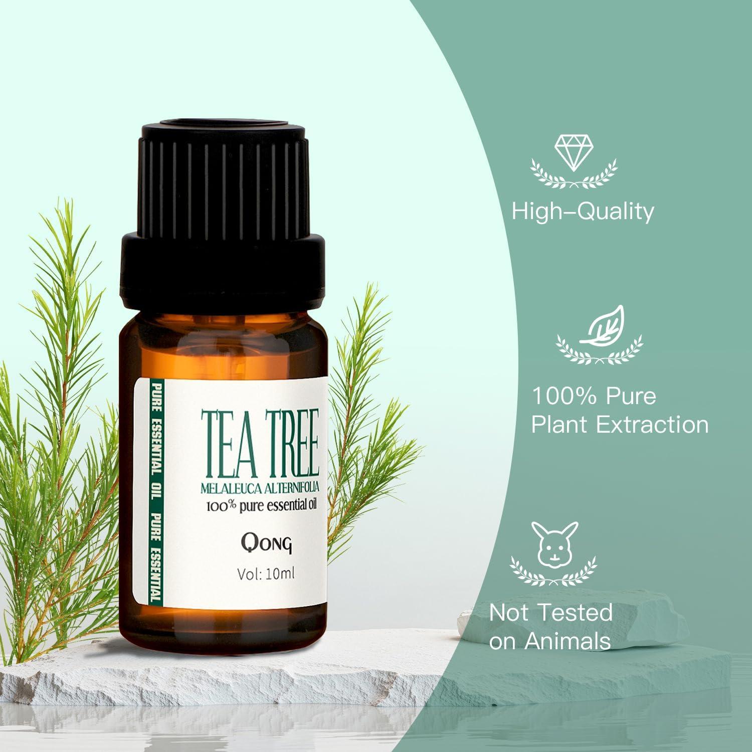 Aceite Esencial de Árbol de Té QONG 10ml - Puro y Natural