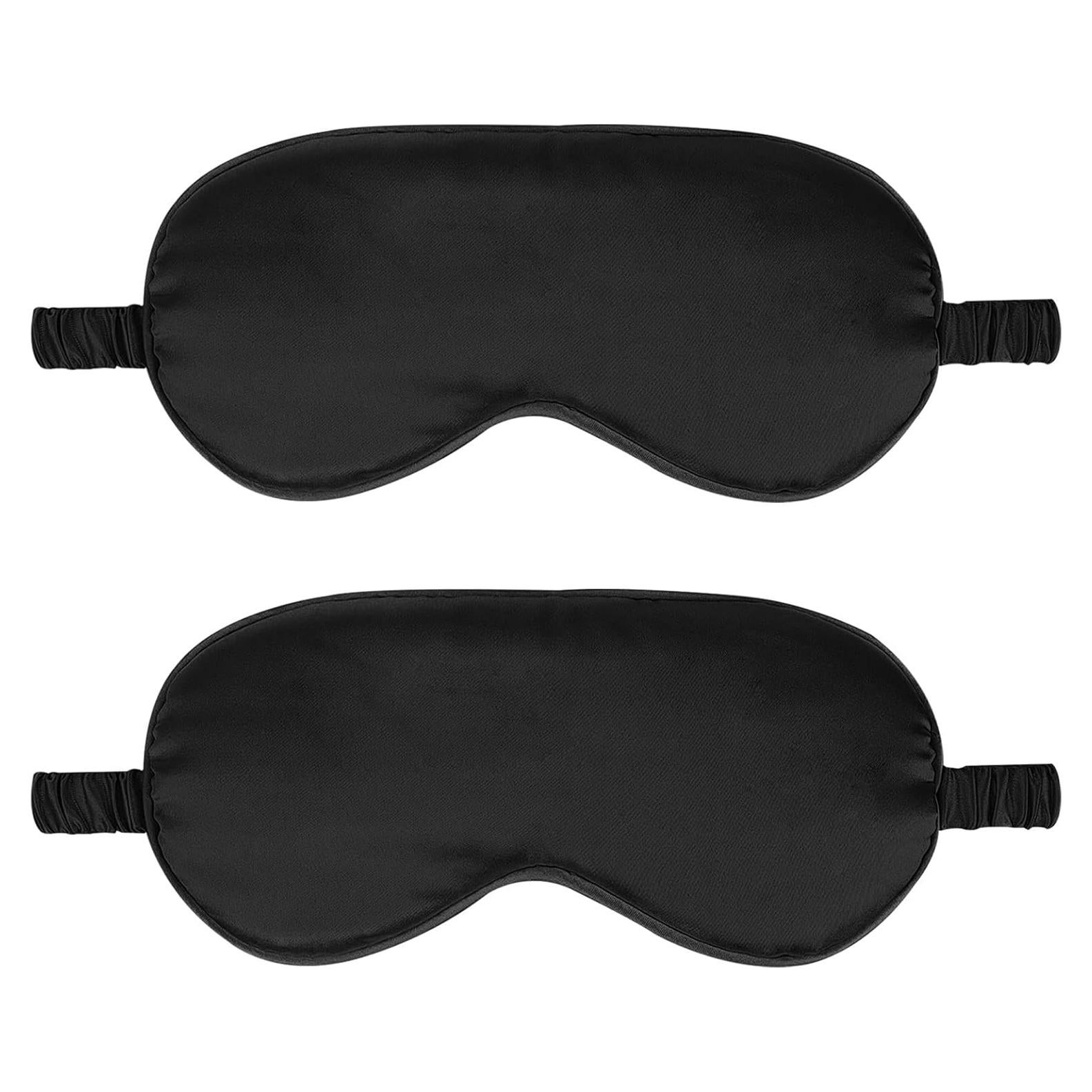 2Pack Máscaras de Sueño de Seda IEKEDOI - Antifaz Oclusión