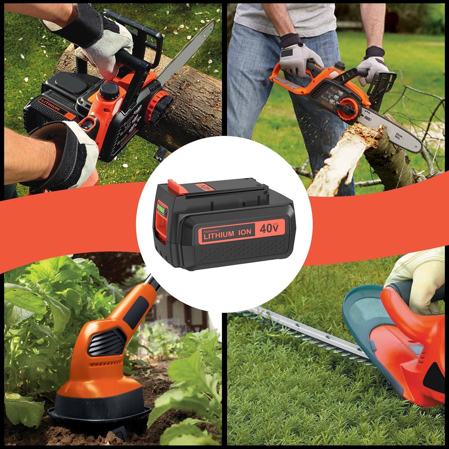 2 Baterías de Ión de Litio 40V 3600mAh OHYES para Black & Decker