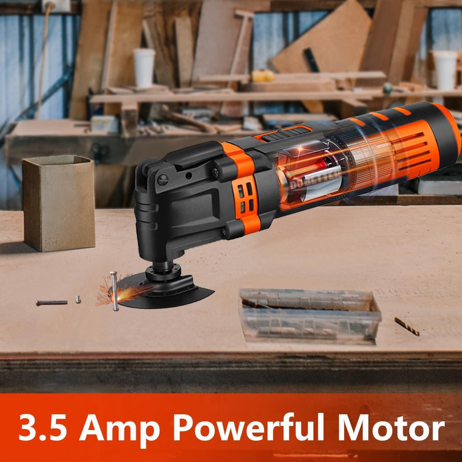 Herramienta Oscilante Dobetter 3.5Amp 6 Velocidades Accesorios