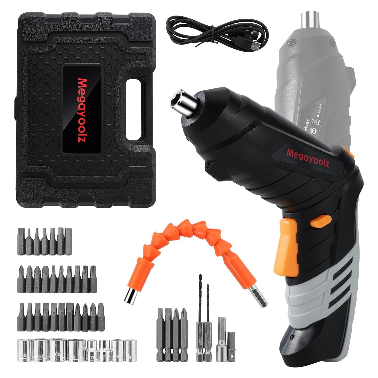 Destornillador Eléctrico Inalámbrico Megarooz 47 Accesorios