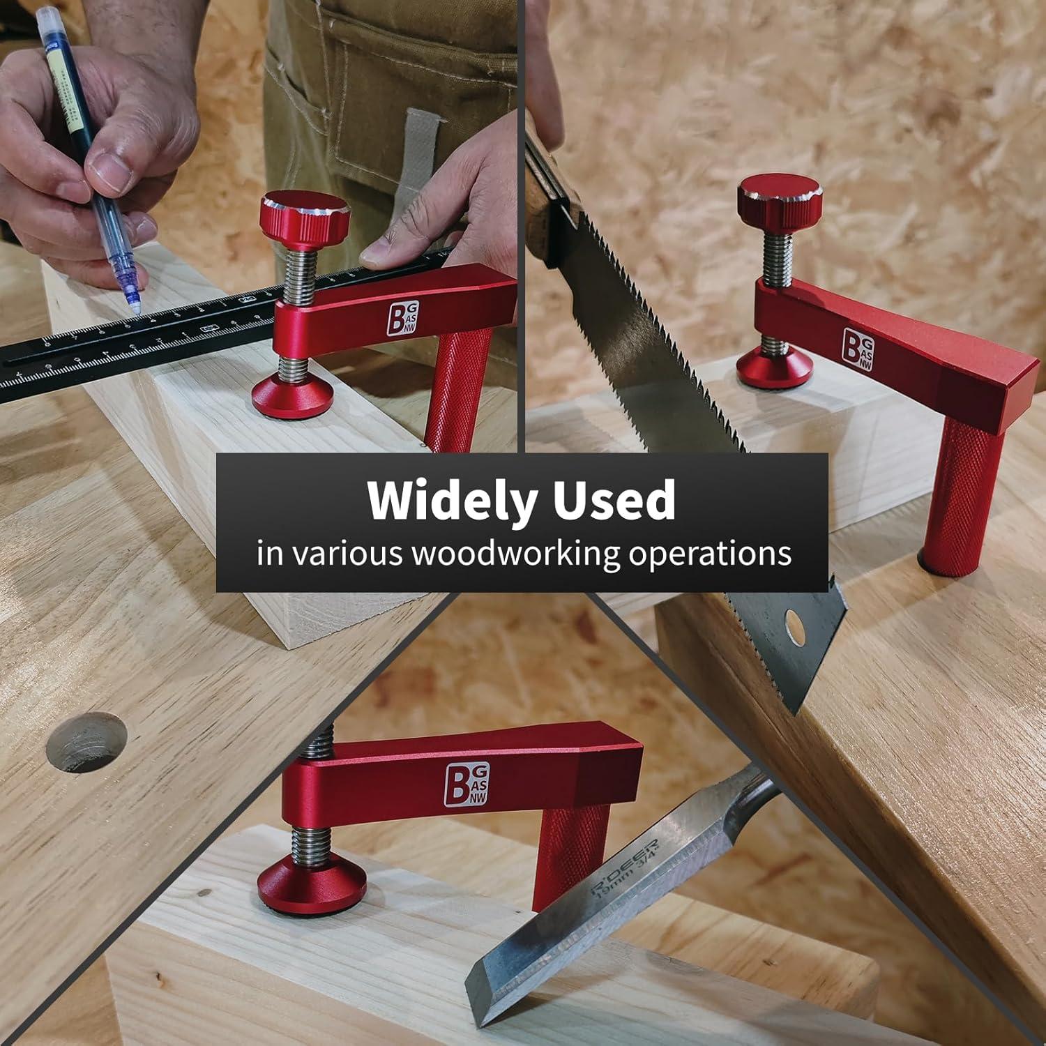 Abrazadera de perro de banco BGASNW 19mm resistente y no marcante