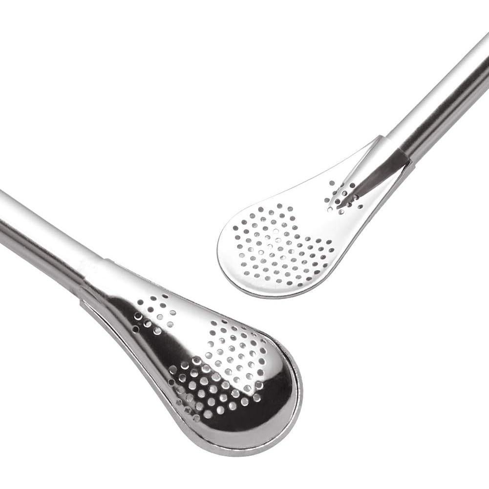 GFDesign Bombilla de Yerba Mate Acero Inoxidable 15.24 cm - Juego de 2