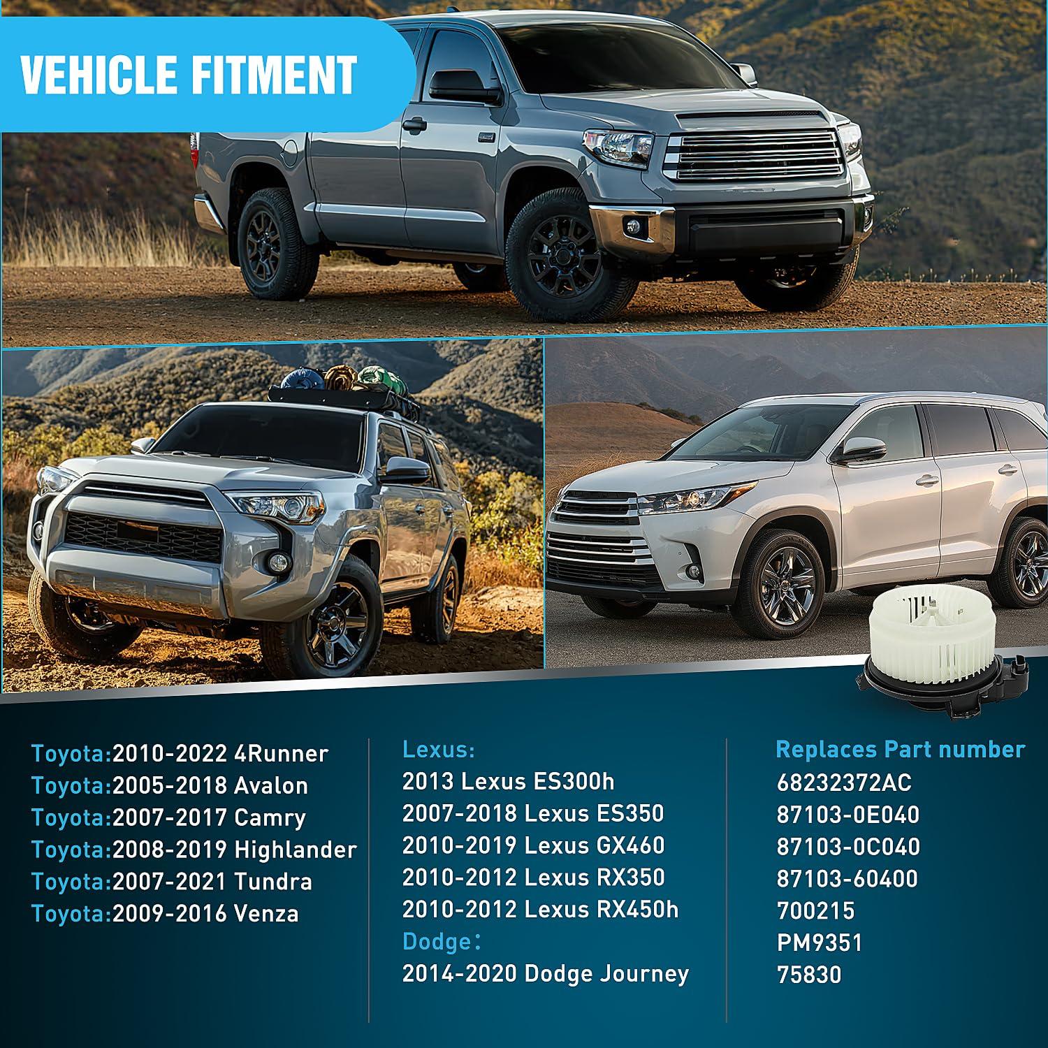 Motor de Soplador de Calefacción HVAC Nilight para Toyota y Lexus