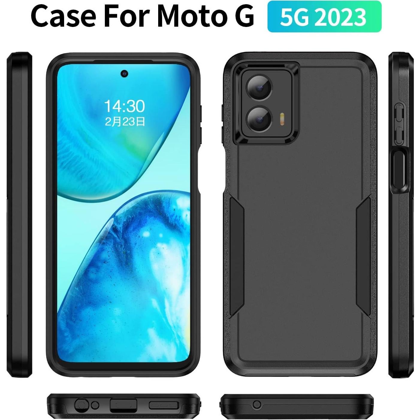 Funda delgada para Motorola Moto G 5G 2023 con protector