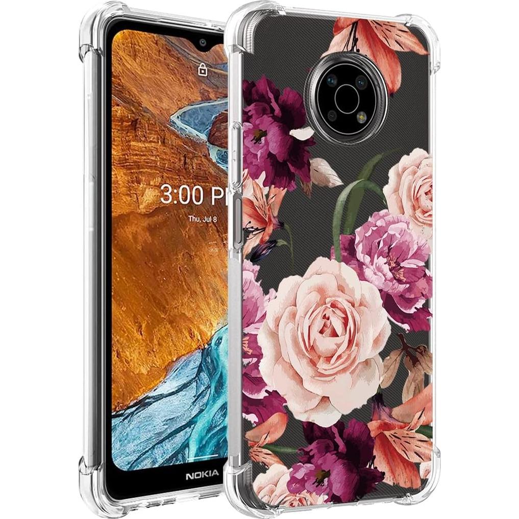 Funda protectora TPU para Nokia G300 6.52" - Flor morada