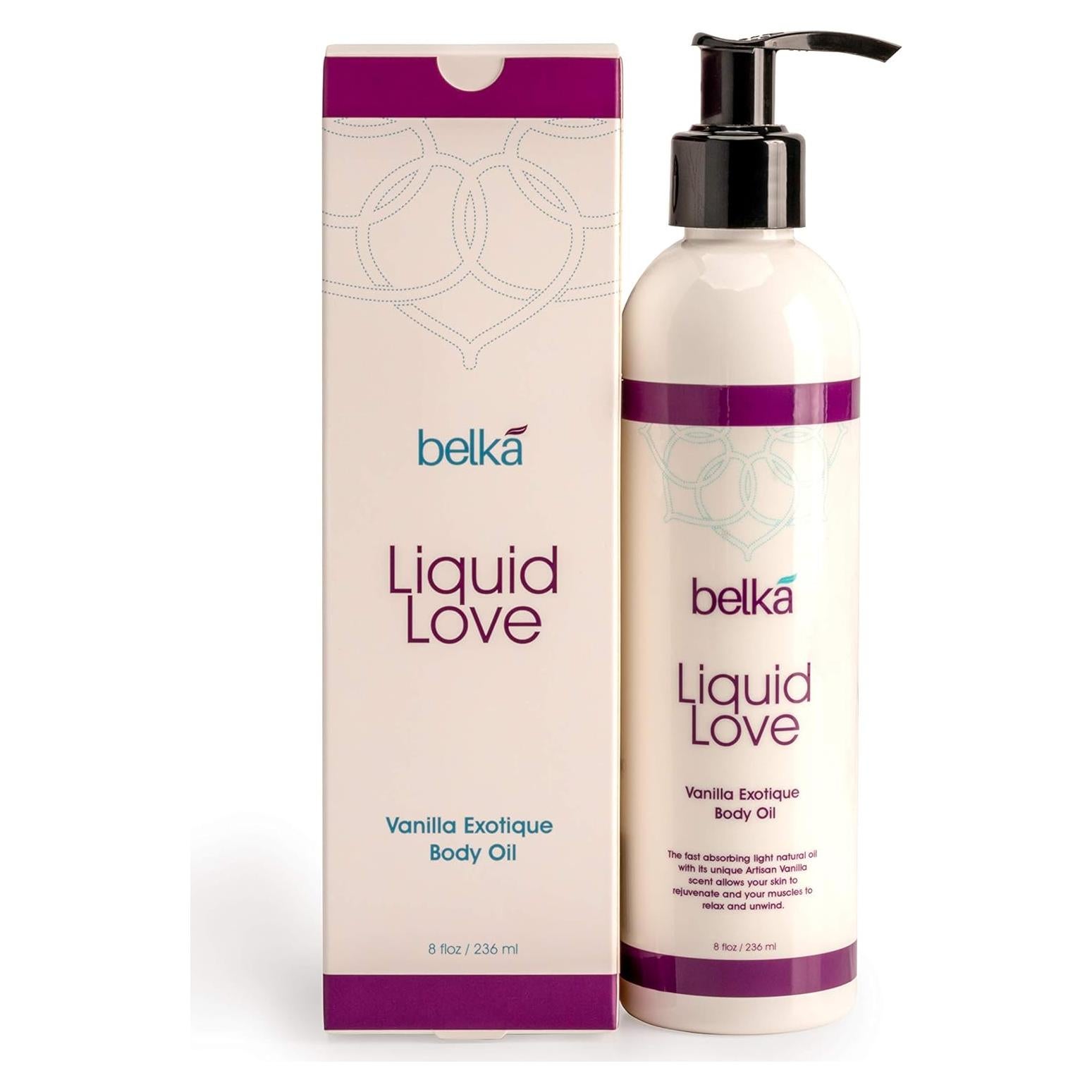 Aceite Corporal Liquid Love Belka 236.6 ml Vainilla Vegano