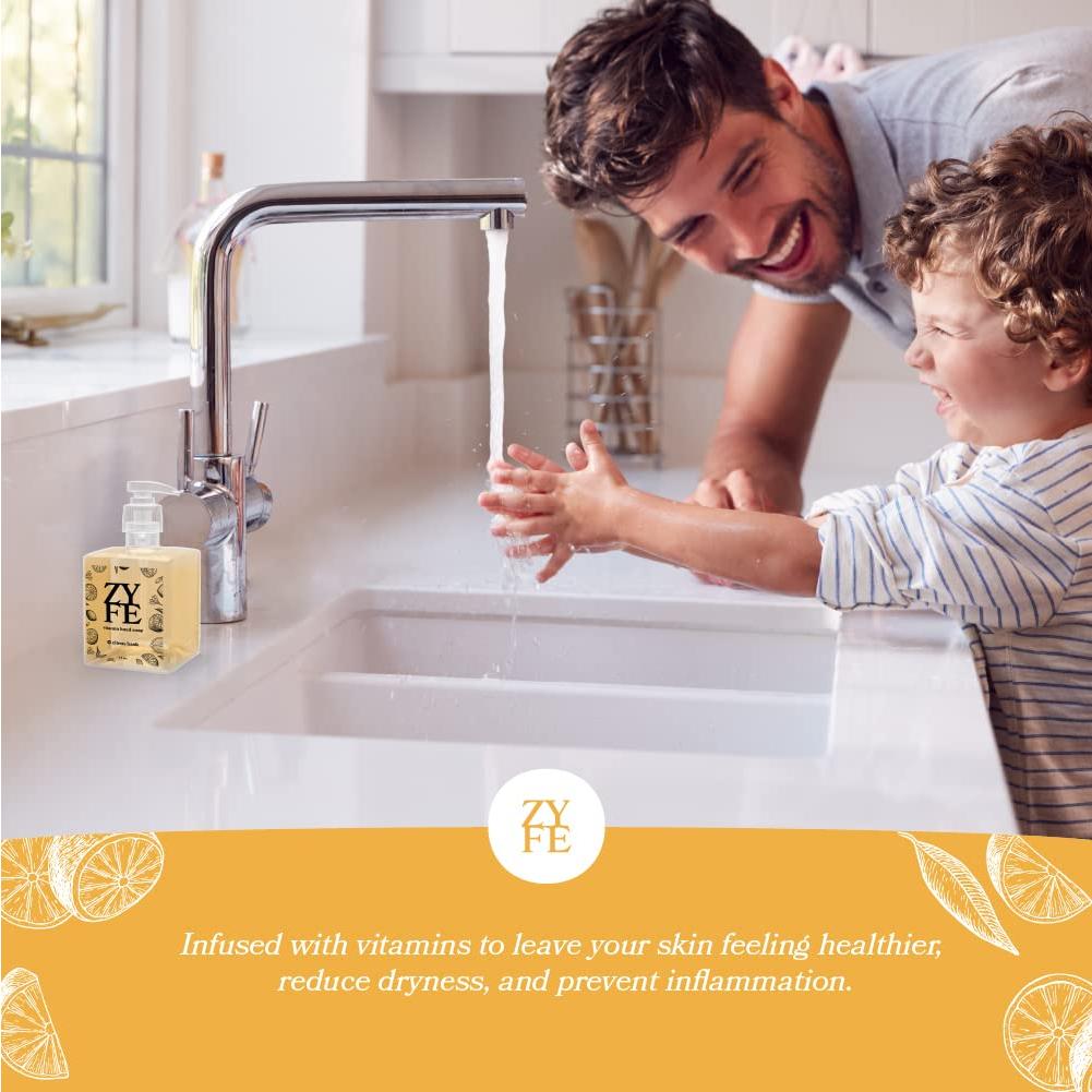 Jabón de Manos Hidratante ZYFE 340g - Fragancia Citrus Bask