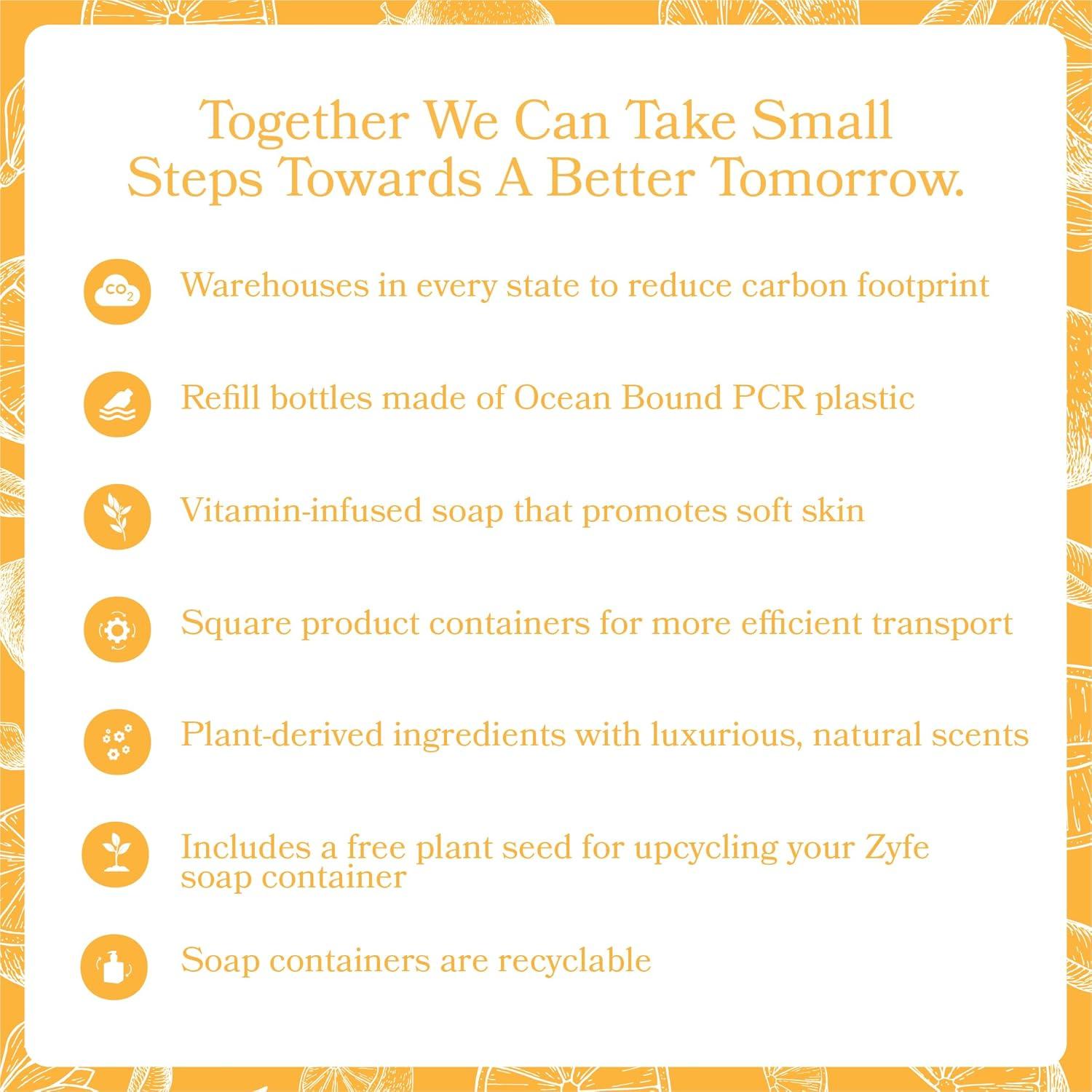 Jabón de Manos Hidratante ZYFE 340g - Fragancia Citrus Bask