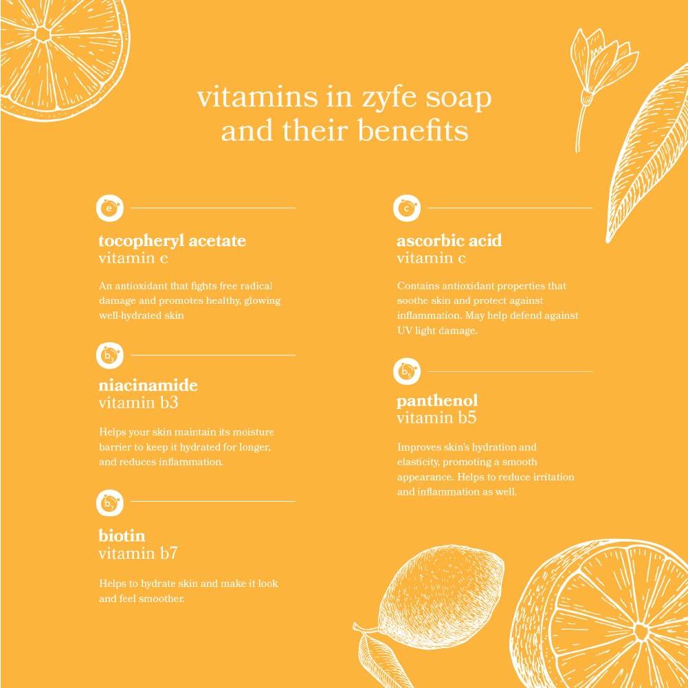 Jabón de Manos Hidratante ZYFE 340g - Fragancia Citrus Bask