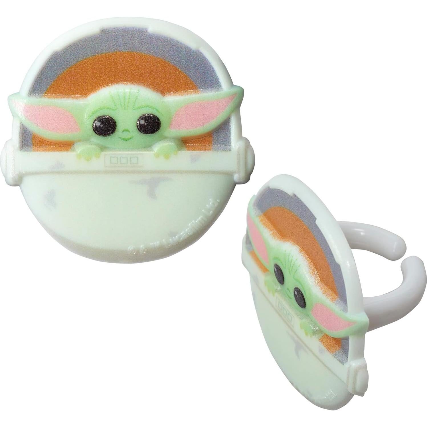DECOPAC Anillos de Cupcake Star Wars The Mandalorian - 24 Piezas
