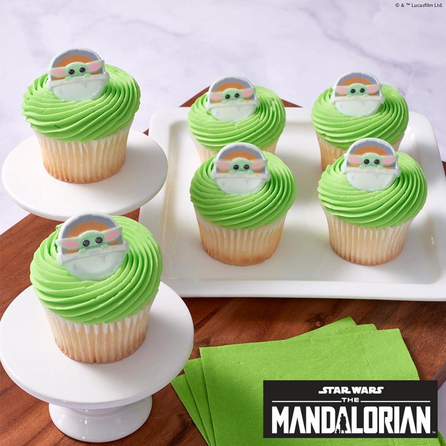DECOPAC Anillos de Cupcake Star Wars The Mandalorian - 24 Piezas