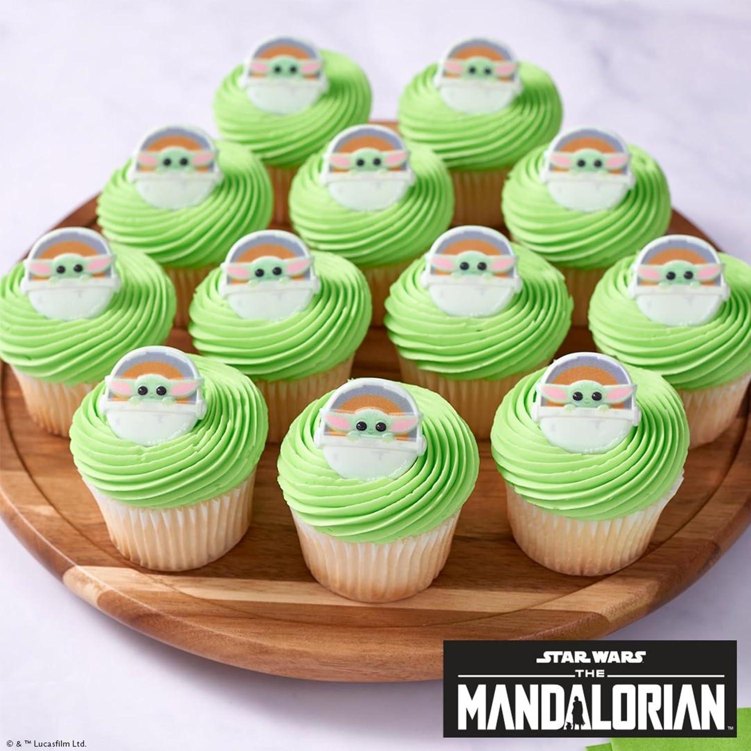 DECOPAC Anillos de Cupcake Star Wars The Mandalorian - 24 Piezas