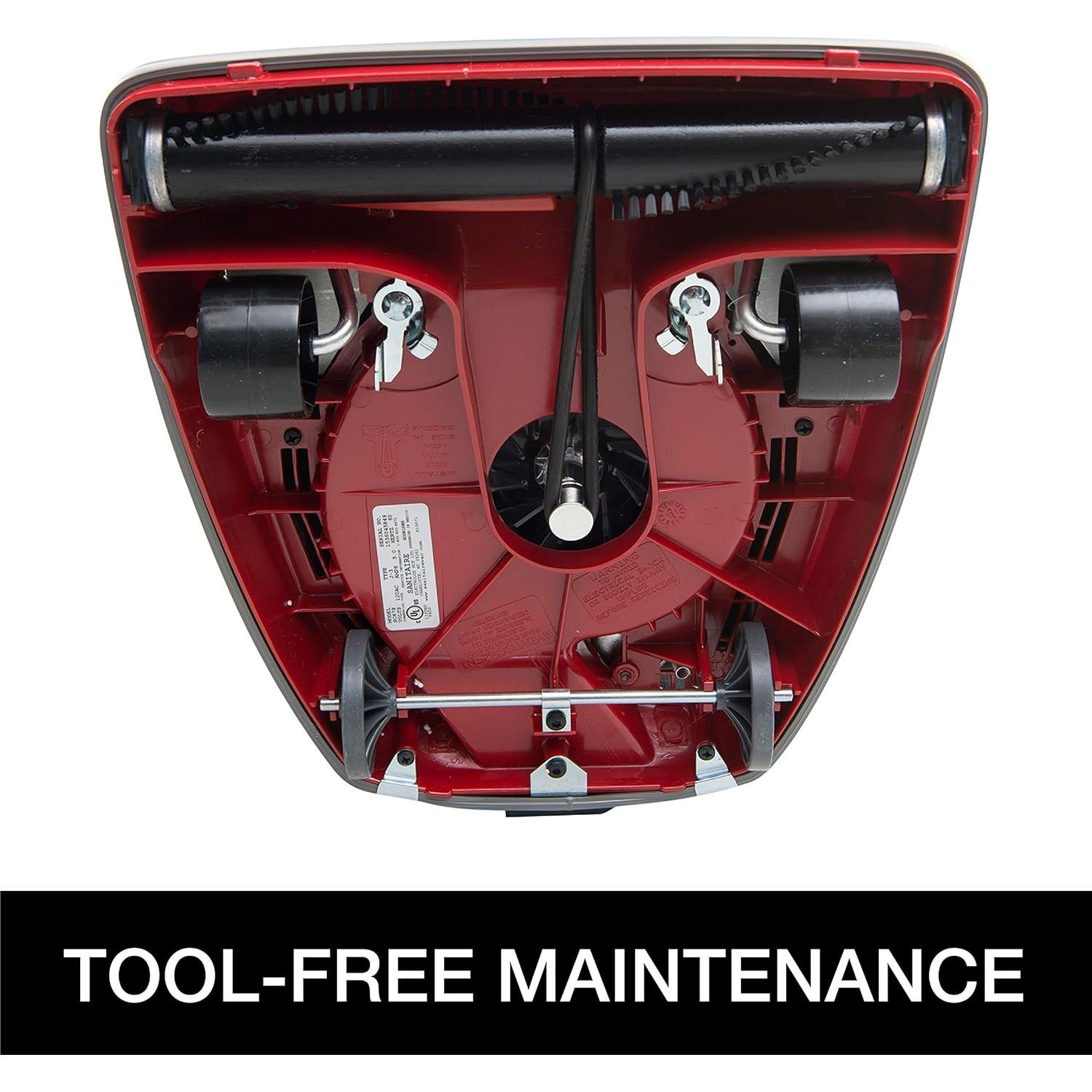 Aspiradora Sanitaire SC679K Vertical con Bolsa 800W Roja