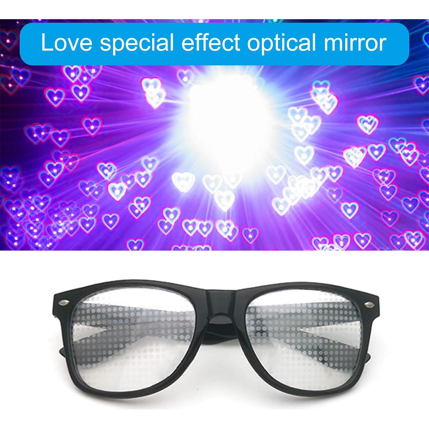 Gafas de Difracción Efecto Corazón Hxyxbnhno - Adulto Unisex