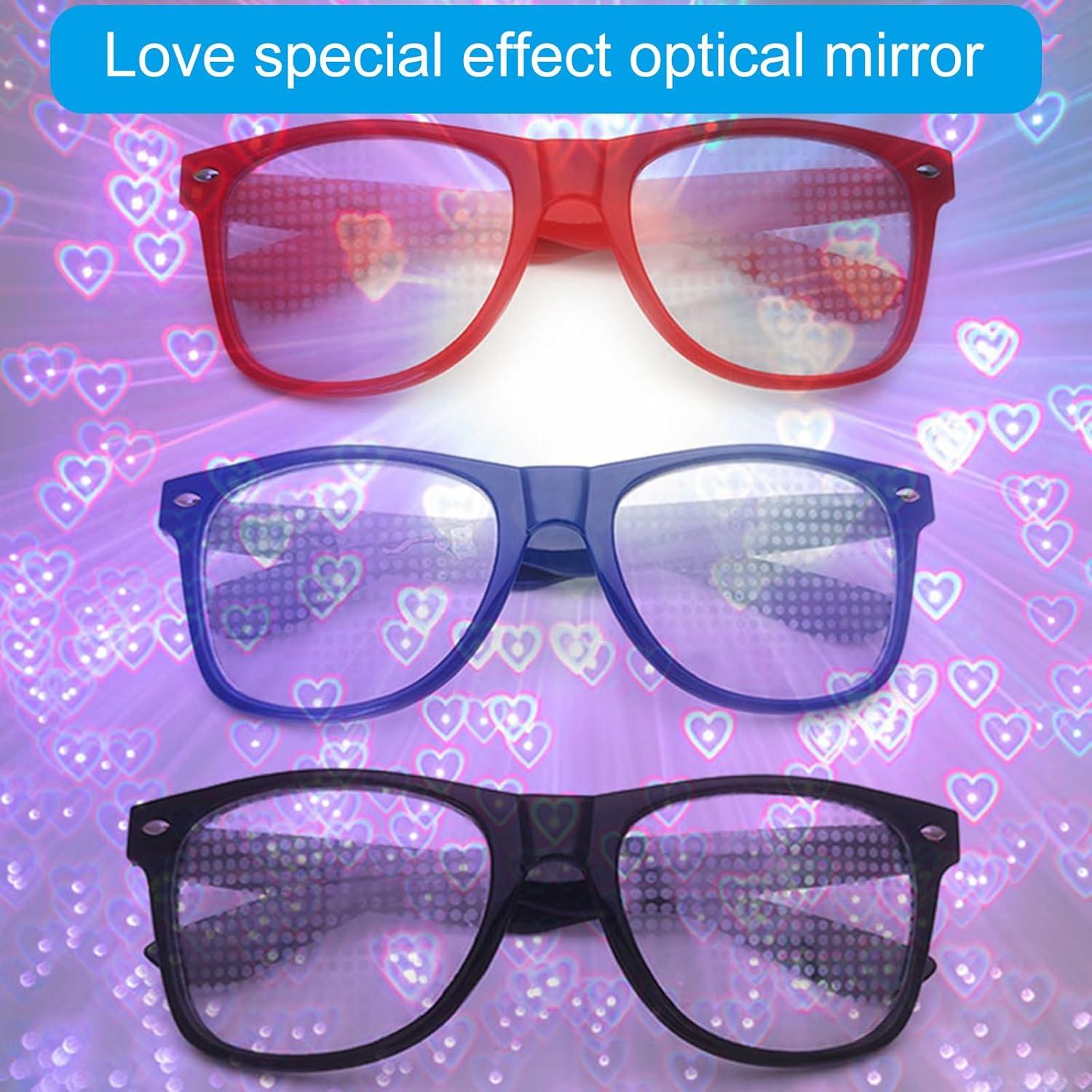 Gafas de Difracción Efecto Corazón Hxyxbnhno - Adulto Unisex