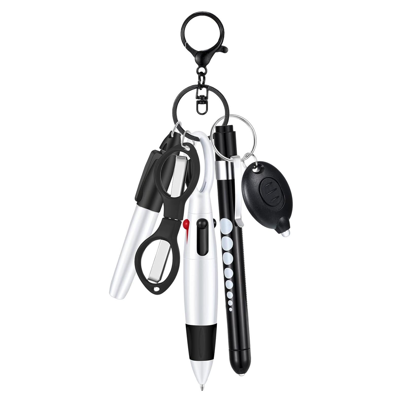 Juego de 6 bolígrafos para enfermeras MotiMind negro