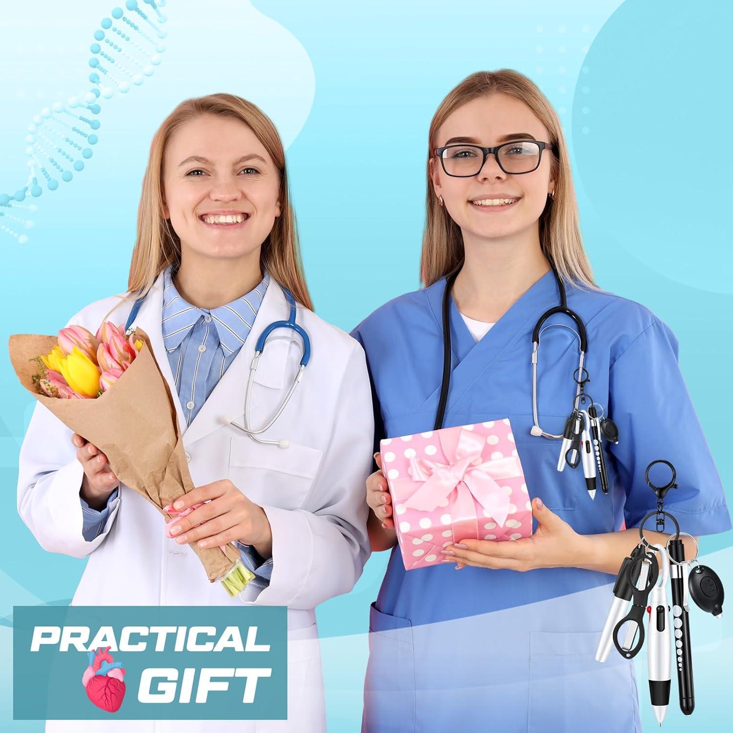 Juego de 6 bolígrafos para enfermeras MotiMind negro