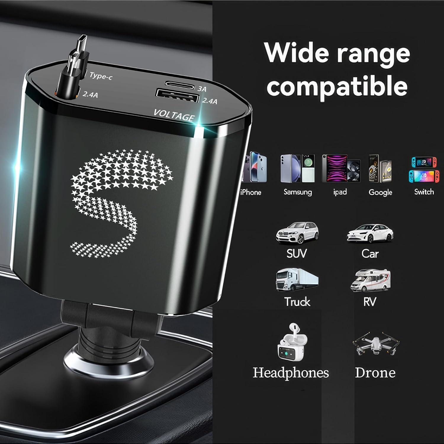 Cargador de Coche Sozun C1 USB-C 120W Carga Rápida Dual