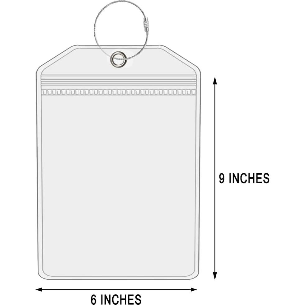 Soportes de Etiquetas de Equipaje CruiSeaU 15.24x22.86 cm - 2 Paquetes
