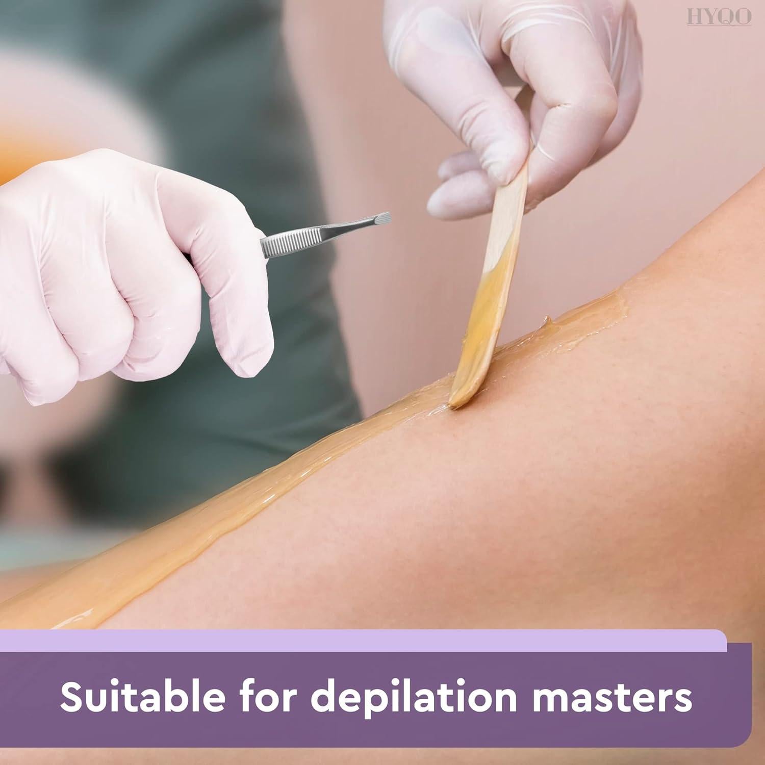 Juego de 12 Pinzas de Acero Inoxidable HYQO para Cejas