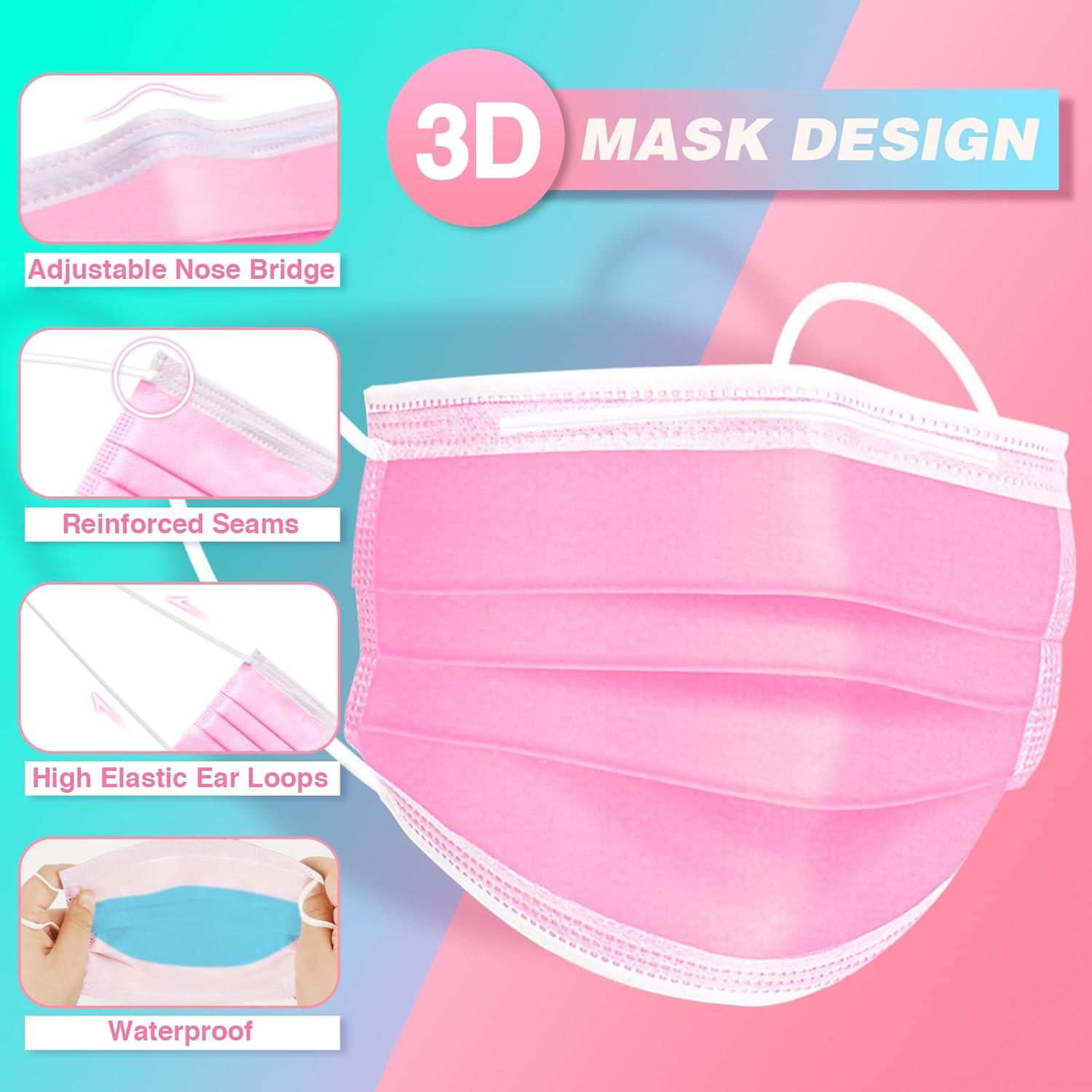 Mascarillas Desechables XDX 3 Capas Coloridas 50 Pcs Adulto Unisex