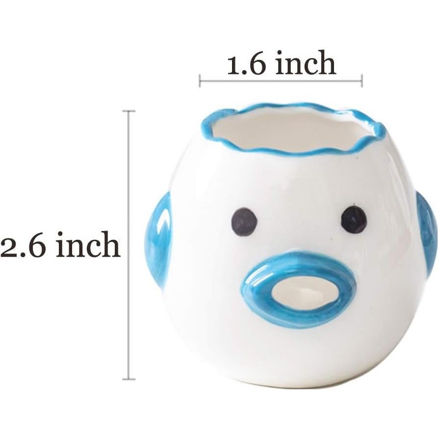 Separador de Yemas de Huevo ZOSTLAND Cerámica Azul 5cm