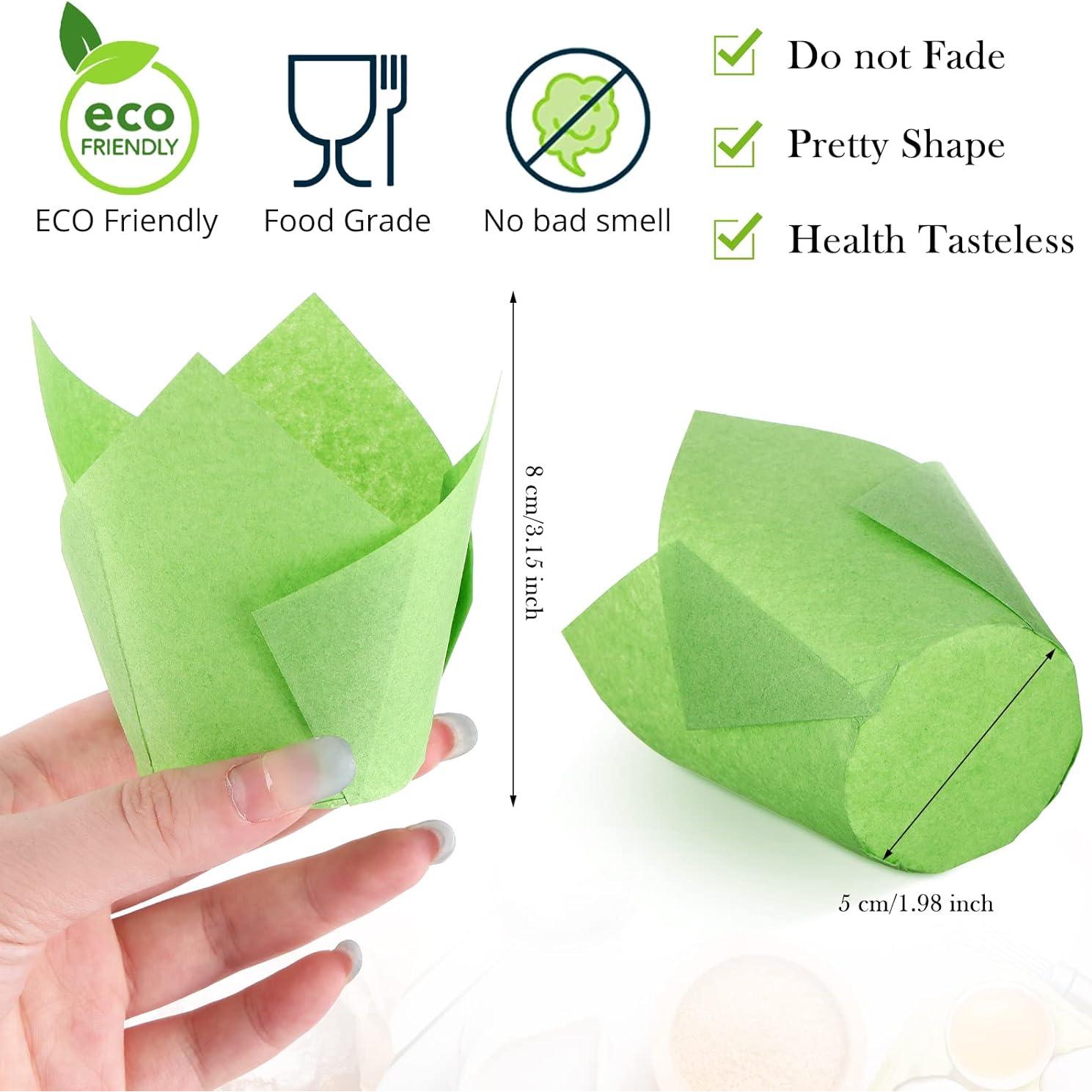 600 Forros de Cupcake Tulipanes Gandeer Coloridos 85g