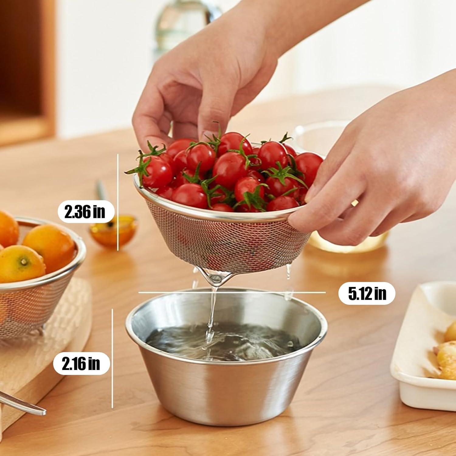 Colador Mini de Acero Inoxidable DOPMEP para Berries 14.3cm