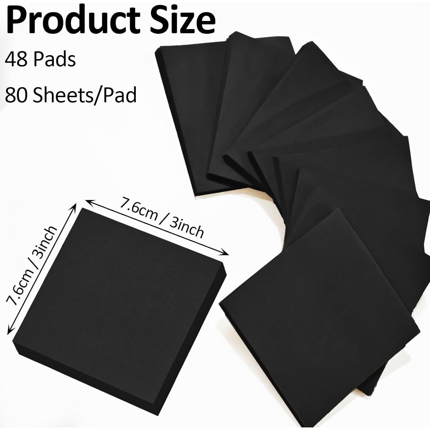 Notas Adhesivas Emergentes Beieverluck 3x3" 48 Paquetes Coloridos