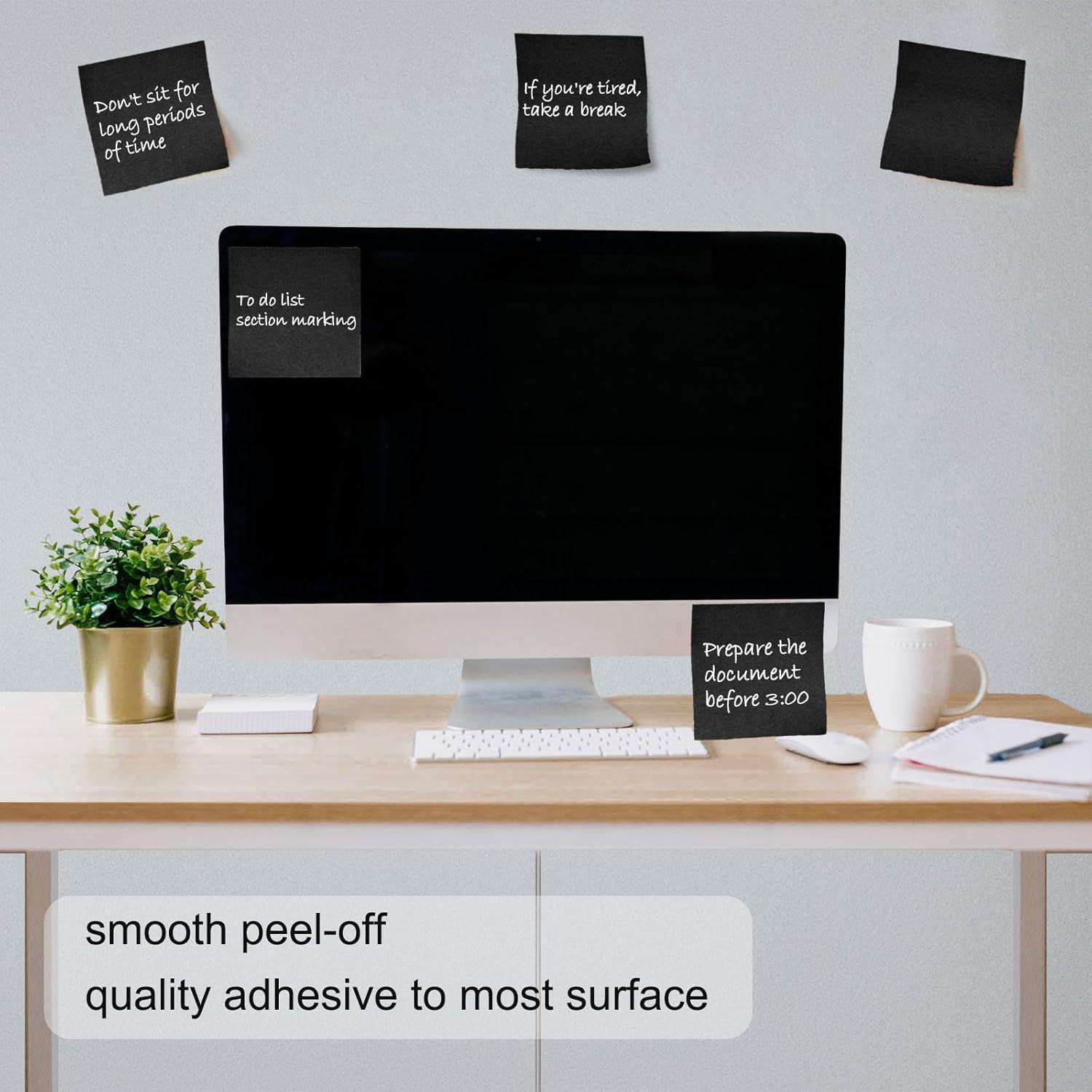 Notas Adhesivas Emergentes Beieverluck 3x3" 48 Paquetes Coloridos