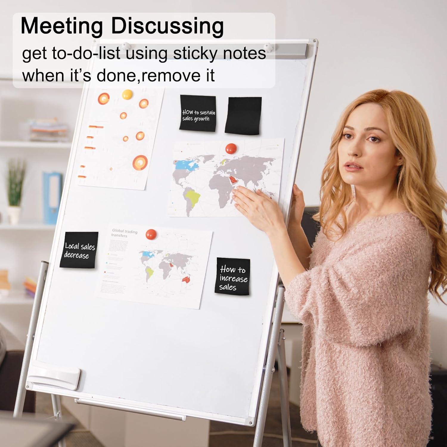 Notas Adhesivas Emergentes Beieverluck 3x3" 48 Paquetes Coloridos