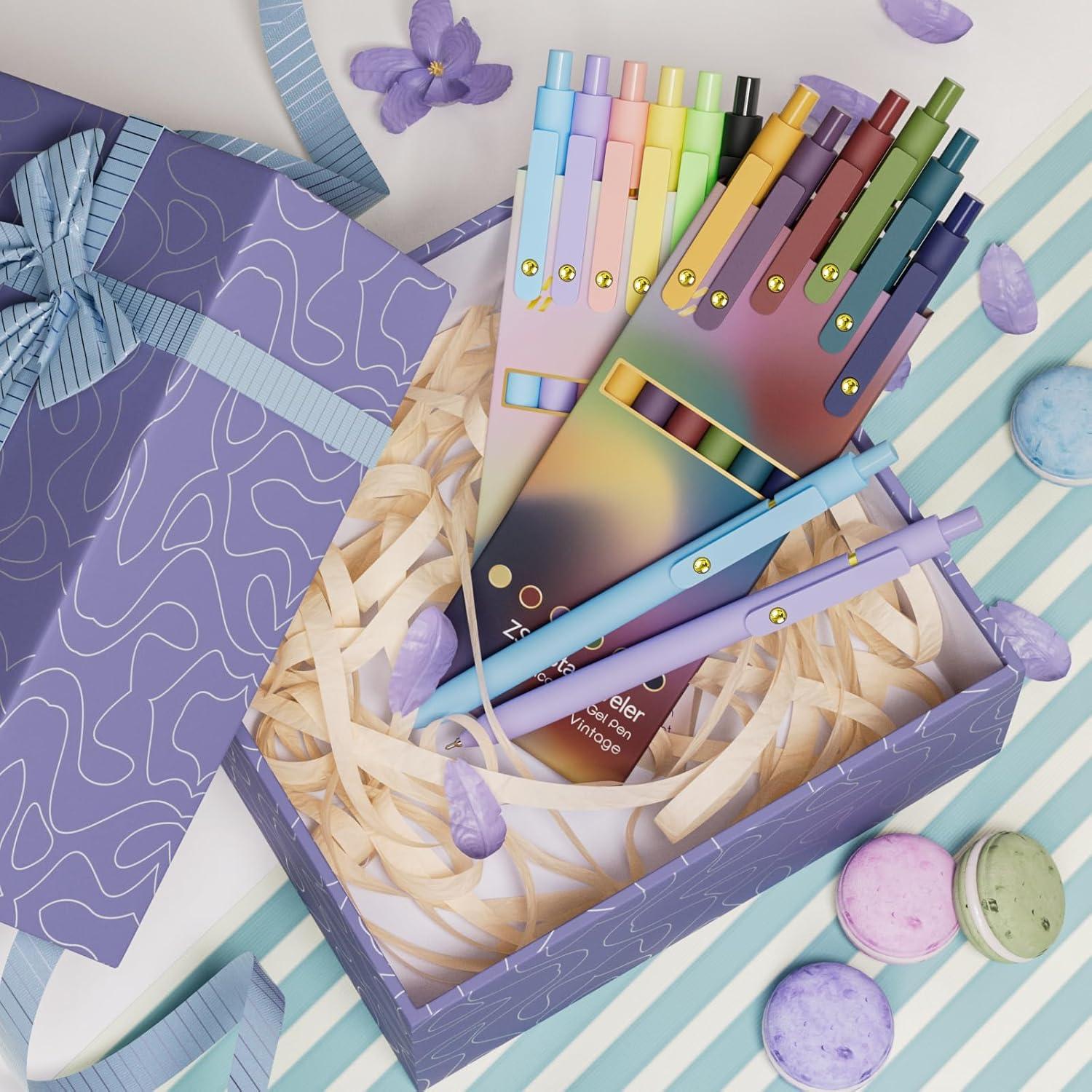 Set de 12 Bolígrafos de Gel YOXMJDB 0.5mm Multicolor