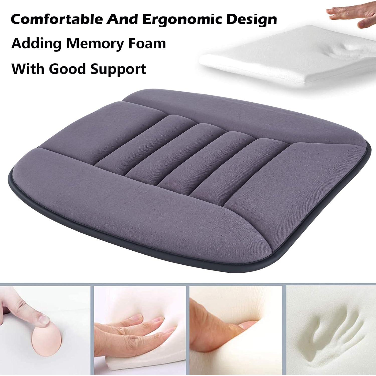 Almohadilla de Asiento Big Ant, Espuma con Memoria, Gris