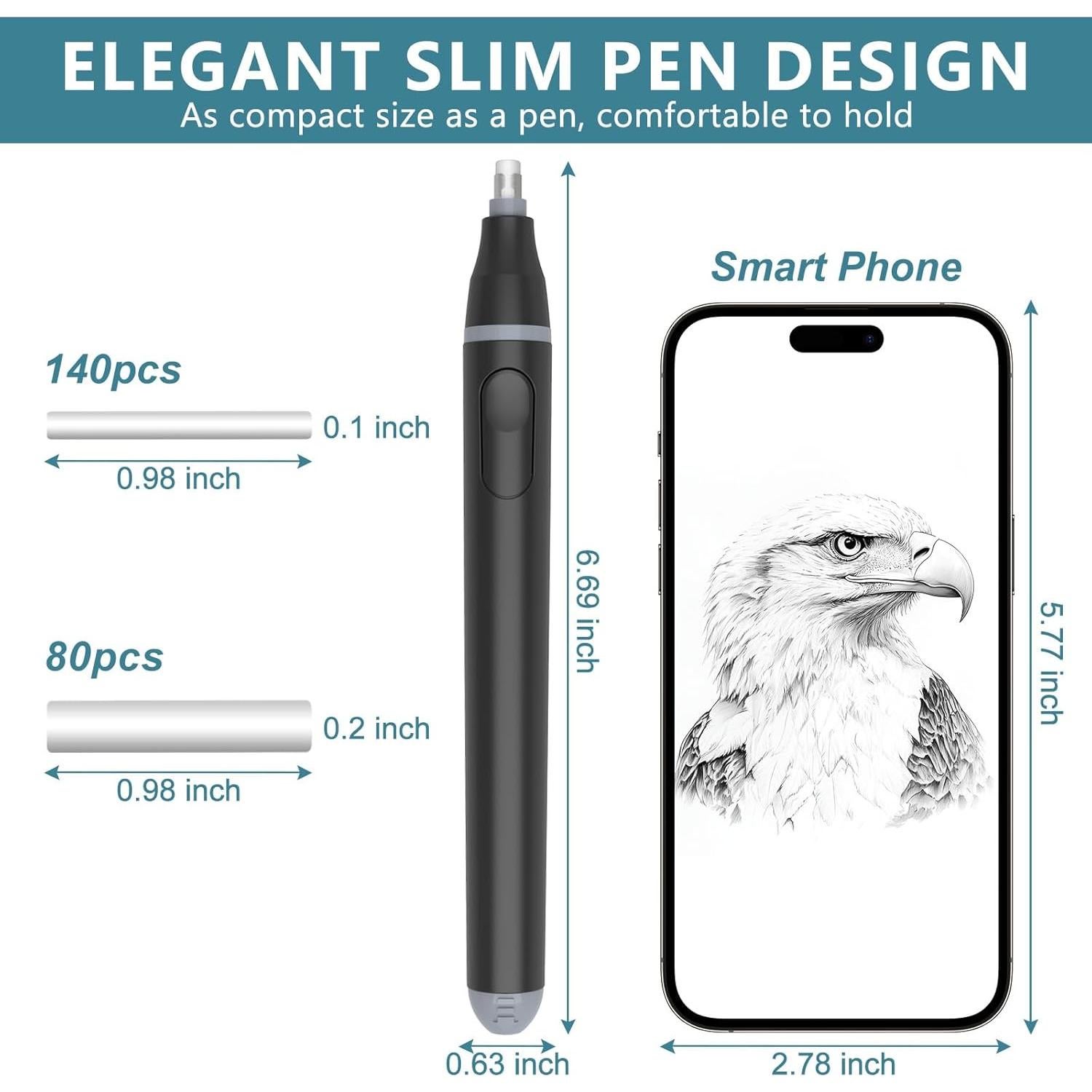 Borrador Eléctrico Foyucool a Batería con 220 Recargas