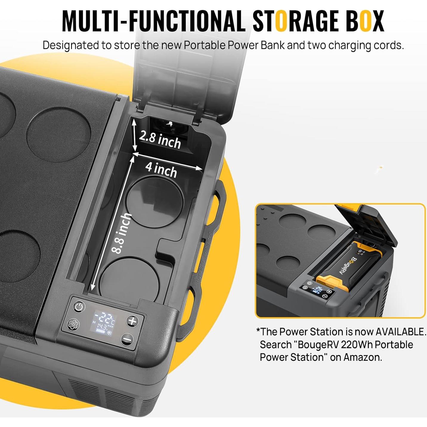 Refrigerador BougeRV CRPRO 30 Quart 12V Portátil 28L