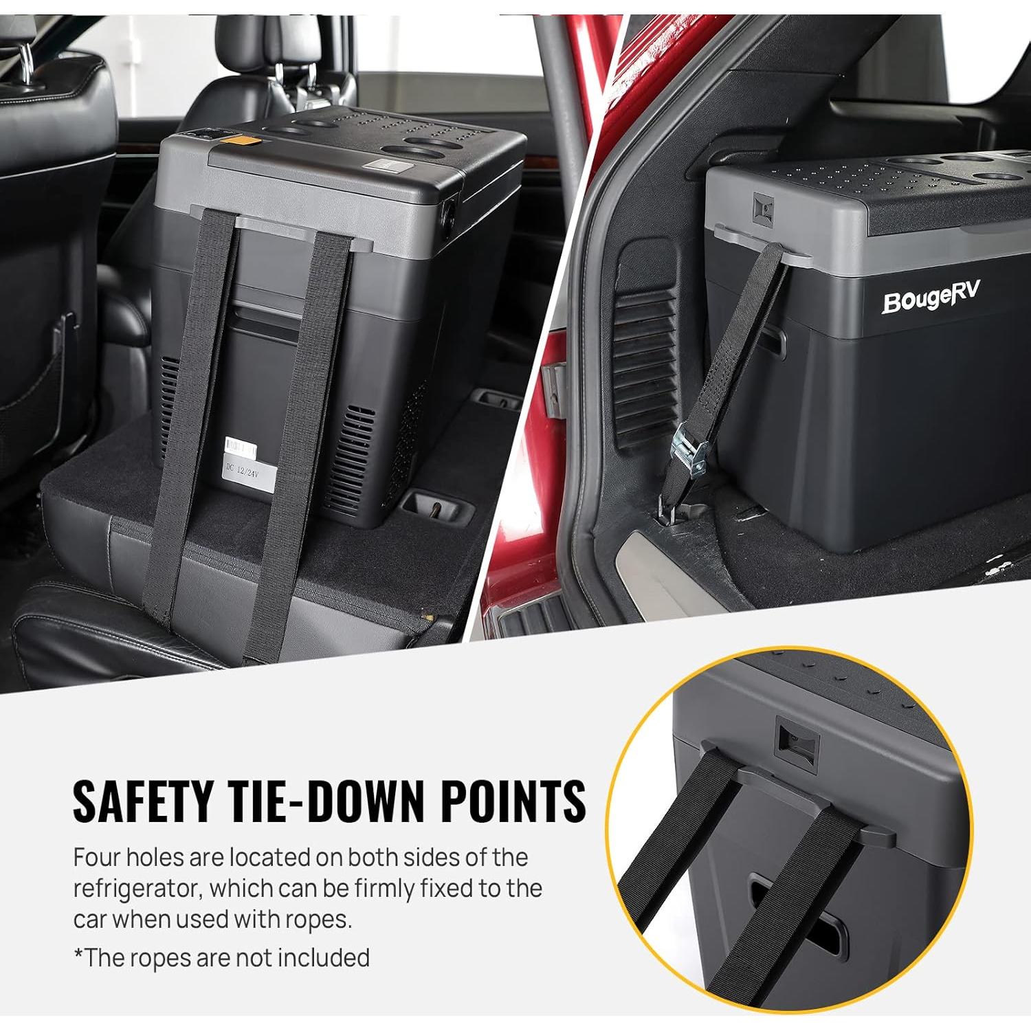 Refrigerador BougeRV CRPRO 30 Quart 12V Portátil 28L