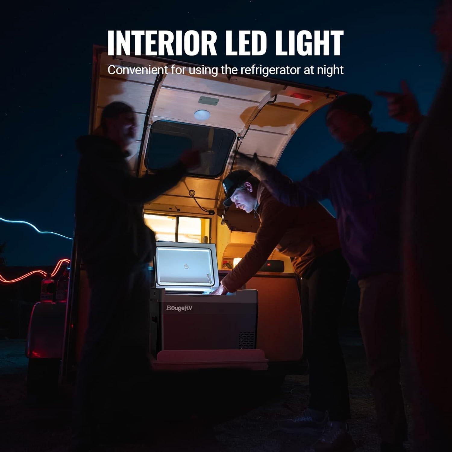 Refrigerador BougeRV CRPRO 30 Quart 12V Portátil 28L
