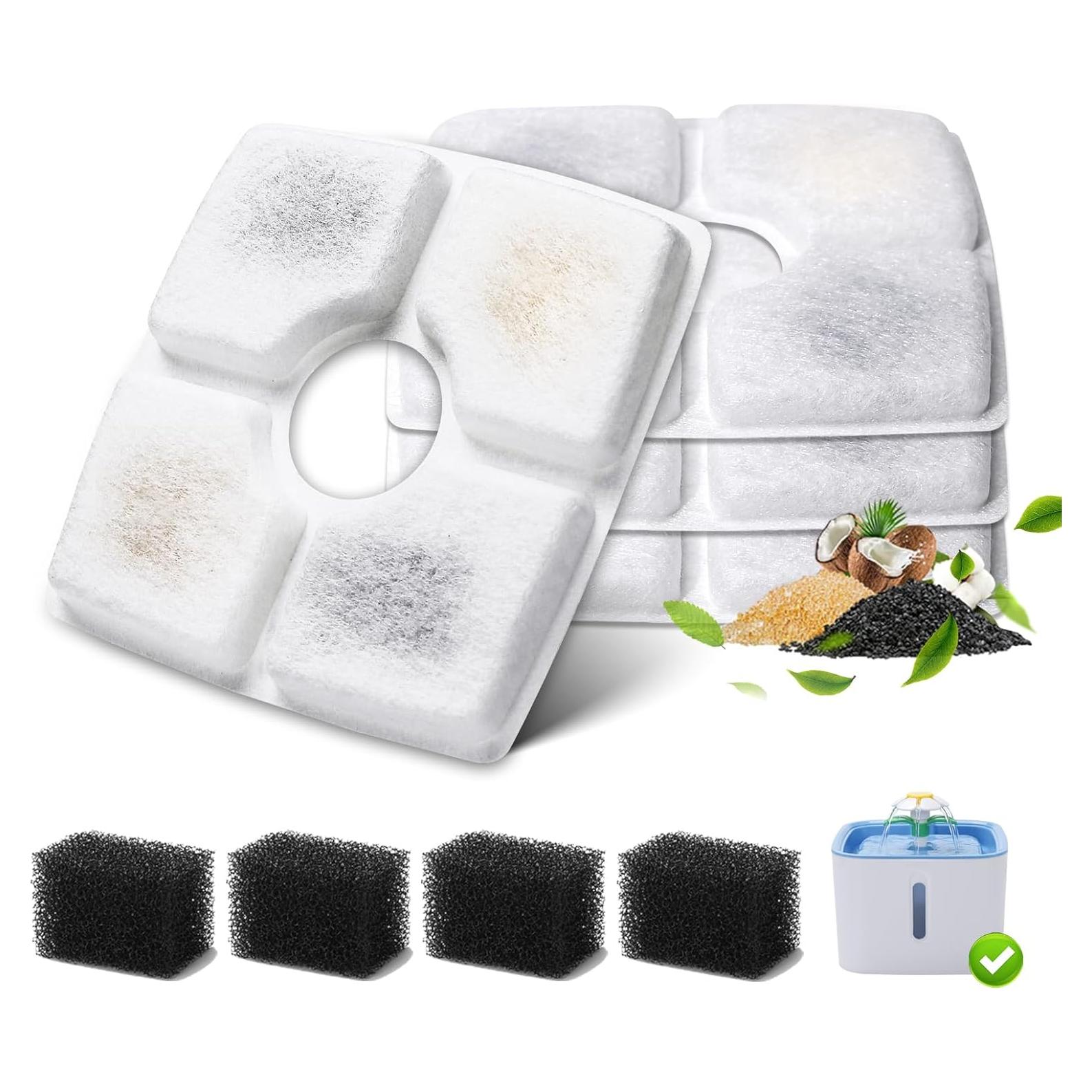 Reemplazo Filtro de Agua para Gatos SgurFin 4 Paquetes 2.5L