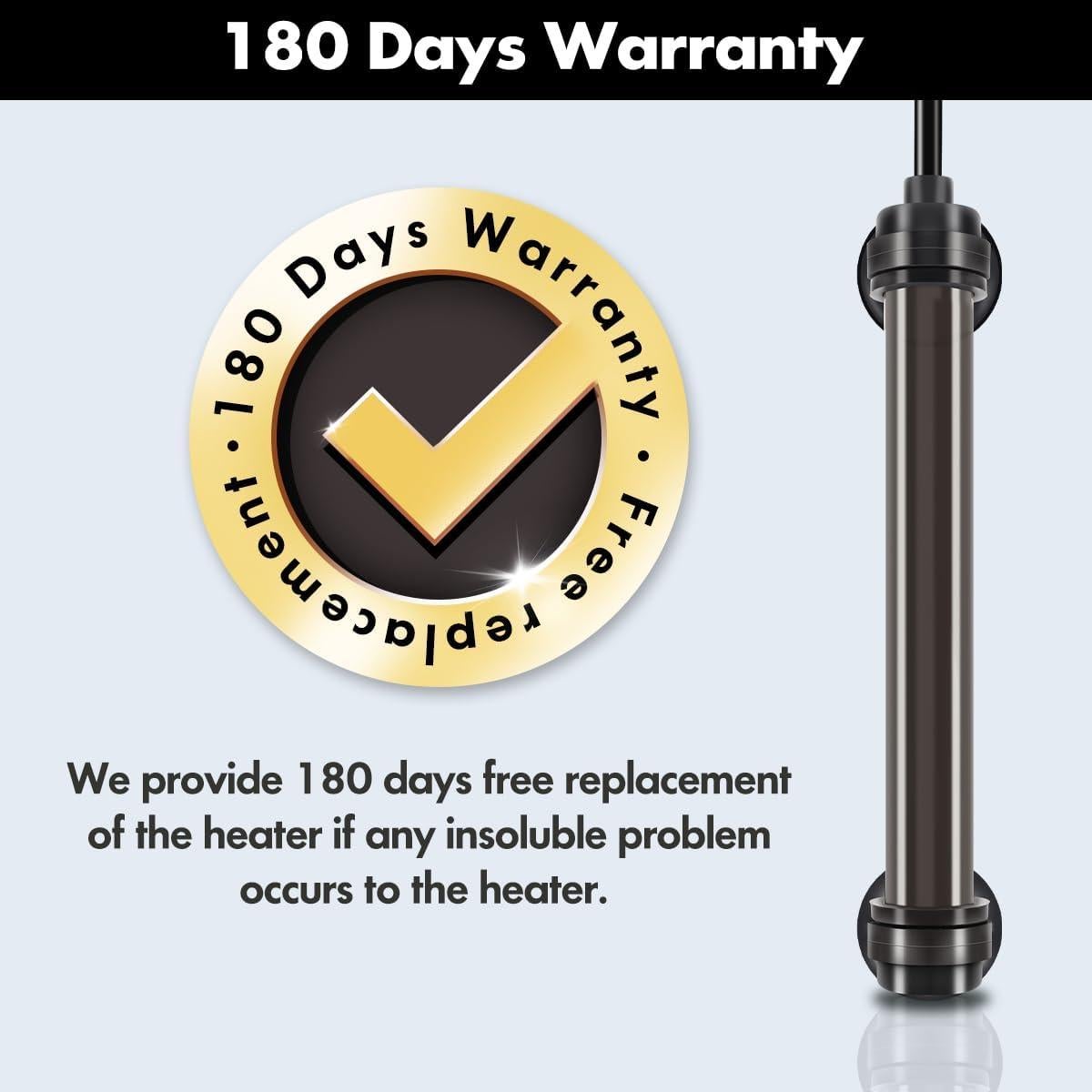 Calentador de Acuario Orlushy 25W Ajustable con Controlador Digital